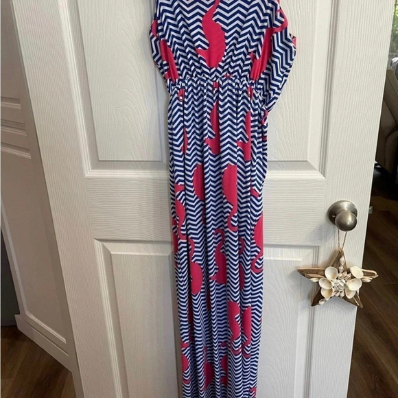 Tracy Negoshian Small Seahorse Rhianna Horsn' Around tank Chevron Dress - Picture 3 of 6